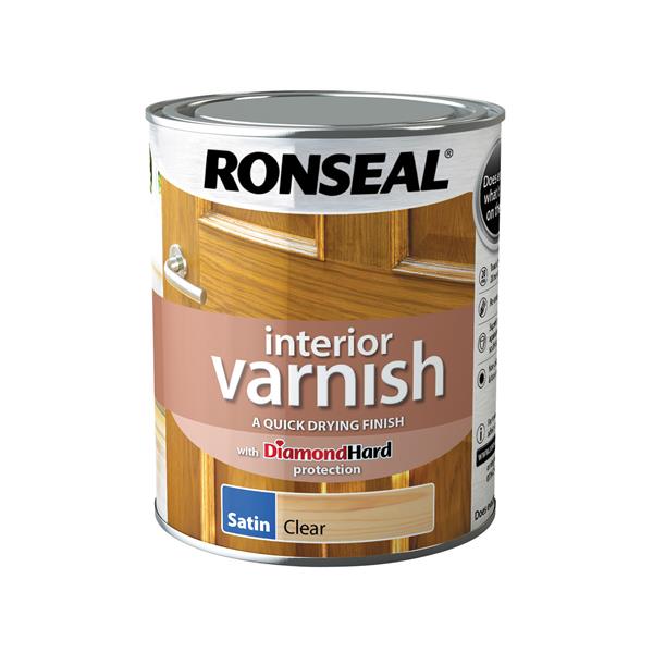 Ronseal Interior Varnish Clear Satin 750ml
