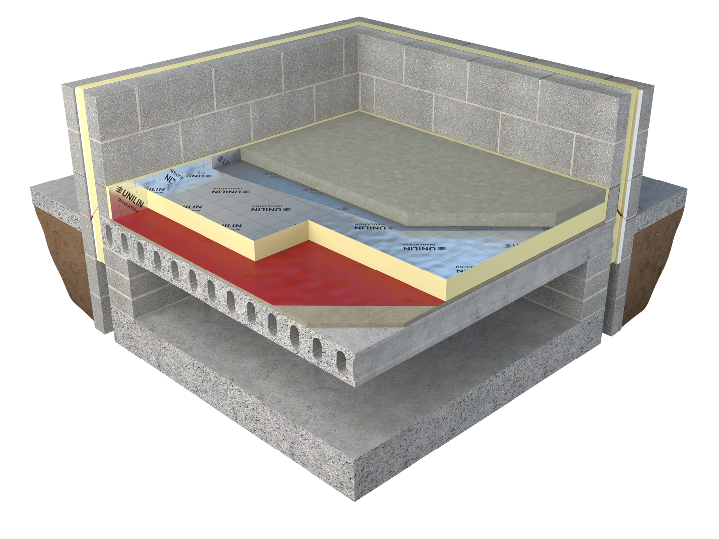 Unilin 100mm Thin-R XT/PR-UF PIR Insulation for floors 2400mm x 1200mm