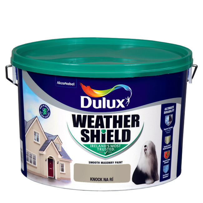Dulux Weathershield Smooth Masonry Knock Na Ri 10L