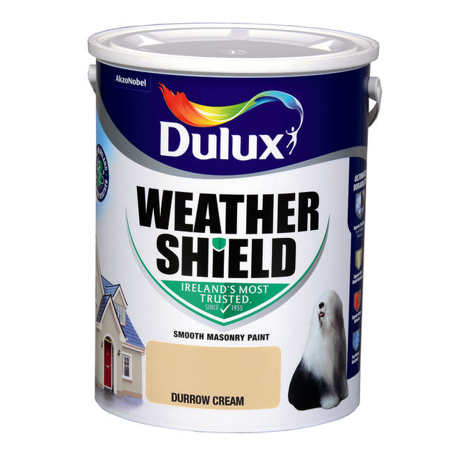 Dulux Weathershield Smooth Masonry Durrow Cream 5L