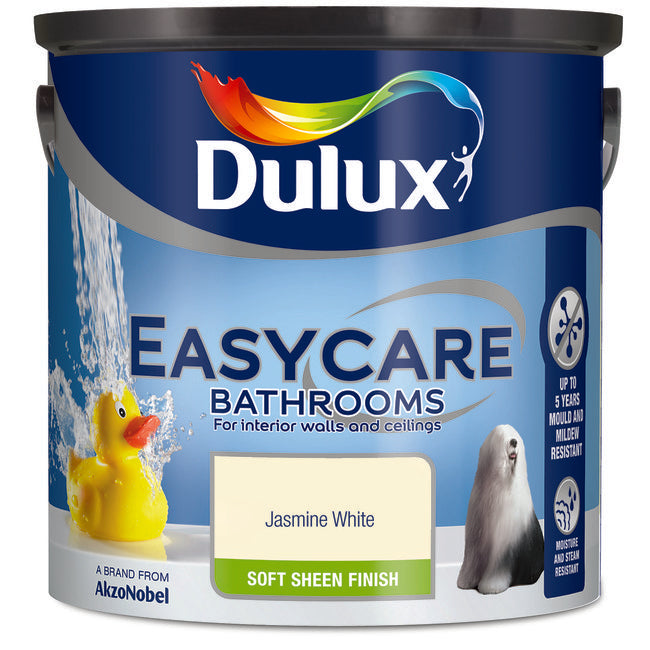 Dulux Easycare Bathrooms Jasmine White 2.5L