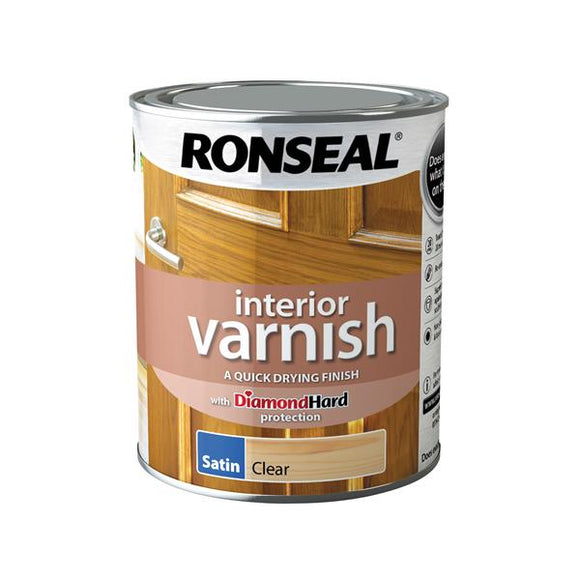 Ronseal Interior Varnish Clear Satin 750ml