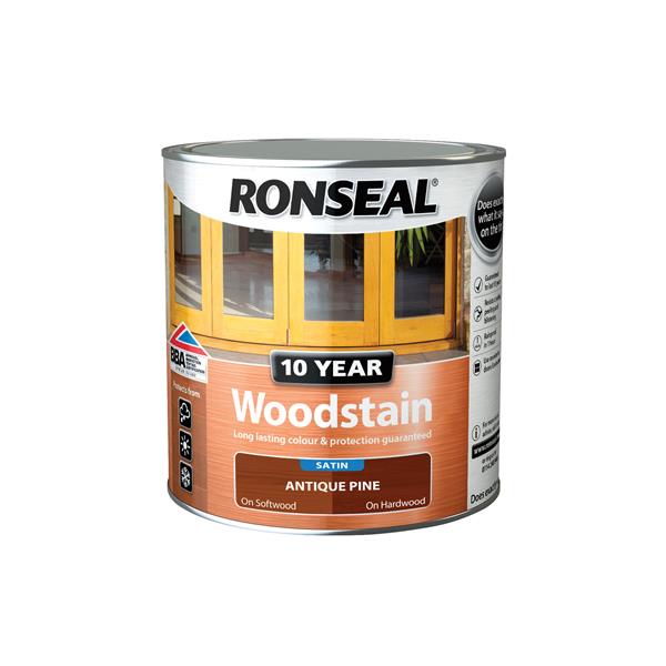 Ronseal 10 Year Woodstain Antique Pine Satin 750ml