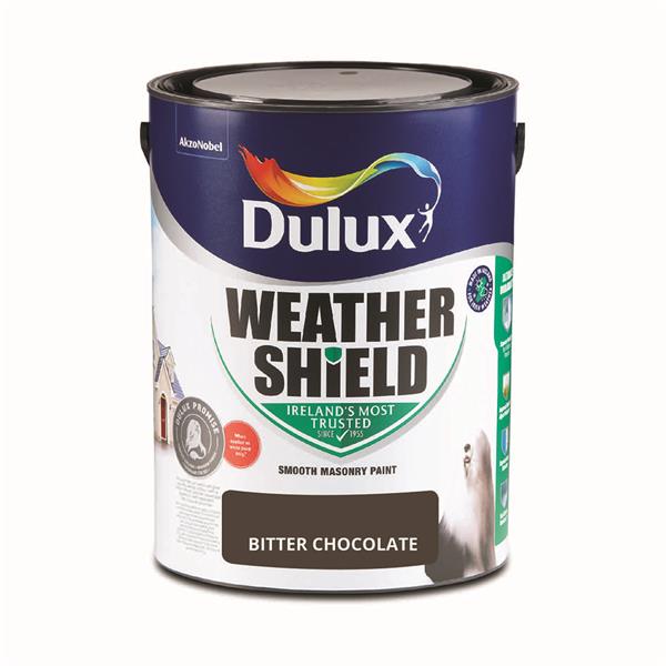 Dulux Weathershield Smooth Masonry Bitter Chocolate 5L
