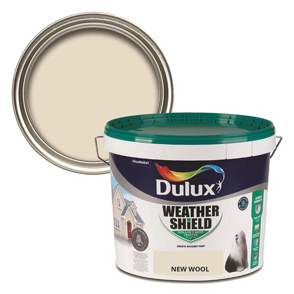 Dulux Weathershield Smooth Masonry New Wool 10L