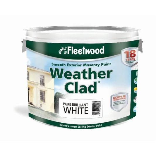 Fleetwood Weatherclad Smooth Masonry Paint 10 Litre