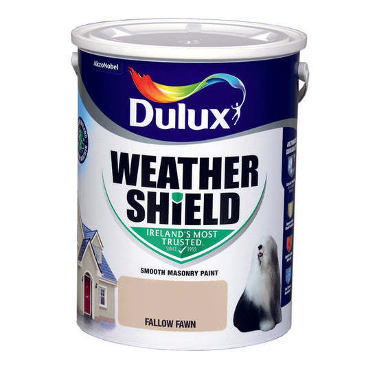 Dulux Weathershield Smooth Masonry Fallow Fawn 5L