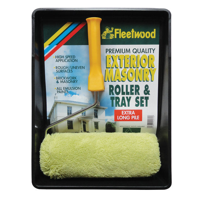 Fleetwood 9Inch Exterior Masonry Roller & Tray Set