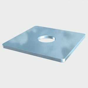 Timco Square Plate Washers - Zinc