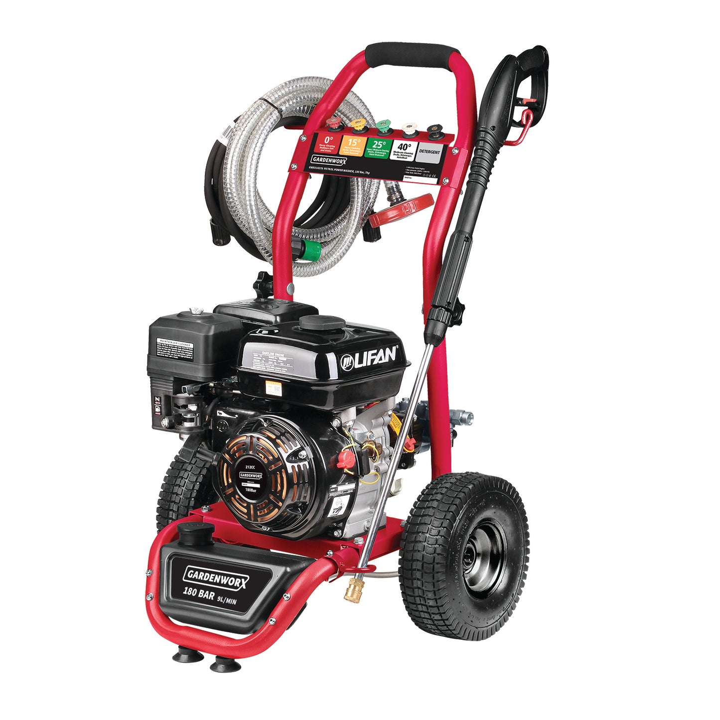 GardenWorx 7hp Petrol Pressure Washer & Pump 180 Bar