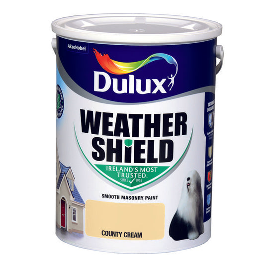 Dulux Weathershield Smooth Masonry County Cream 5L