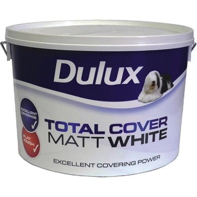 Dulux Total Cover Matt White (10 Litre)