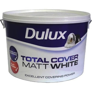 Dulux Total Cover Matt White 10 Litre