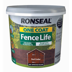 One Coat Fence Life 5L Red Cedar