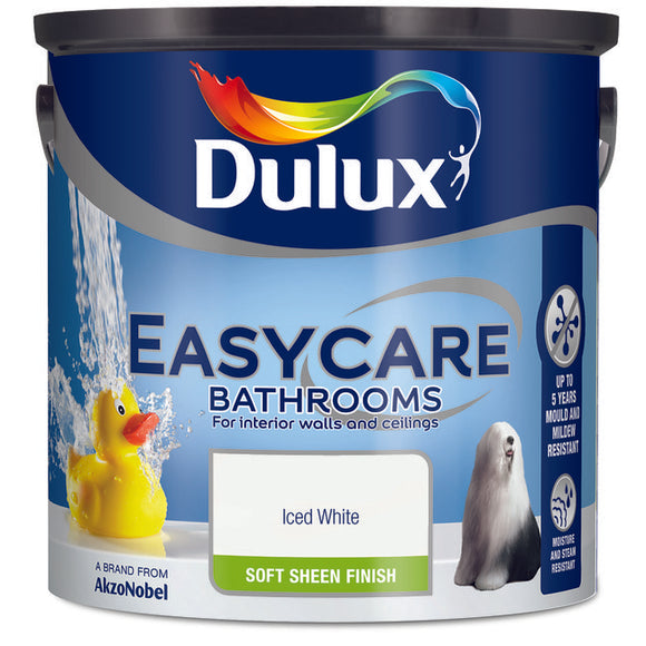 Dulux Easycare Bathrooms Iced White 2.5L