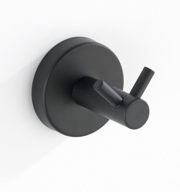 Wenko Bosio Matt Black Hook Duo
