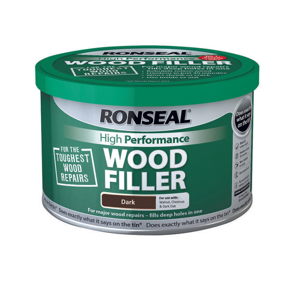 Ronseal High Performance Wood Filler 275g Dark