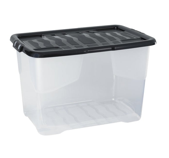 42L Curve Box Clear With Lid