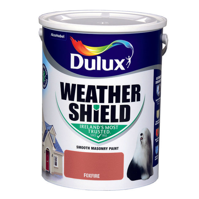 Dulux Weathershield Smooth Masonry Foxfire 5L