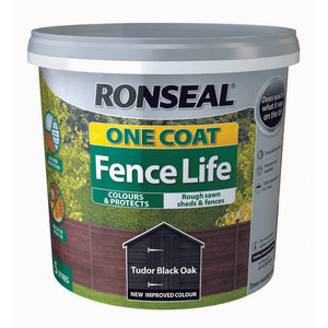 One Coat Fence Life 5L Tudor Black Oak