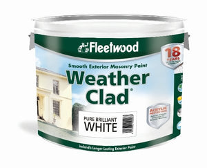 Fleetwood Weatherclad Smooth Masonry Paint 10 Litre