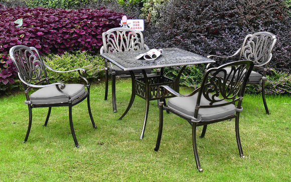 Four Seater Bronze Bistro Set