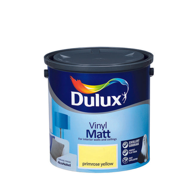 Dulux Vinyl Matt Primrose Yellow  2.5L