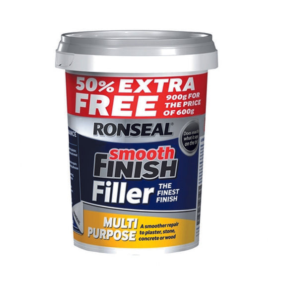 Ronseal Multi Purpose Wall Filler 600g+50%