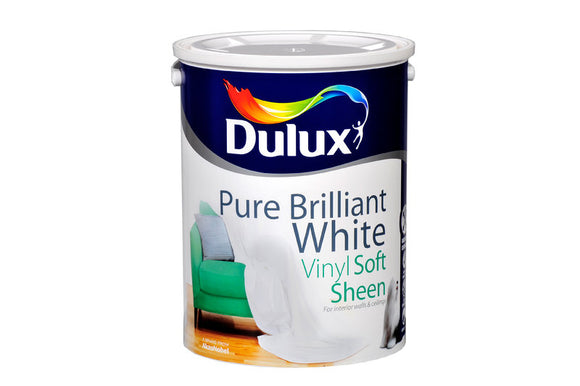 Dulux Vinyl Soft Sheen Pure Brilliant White 5L