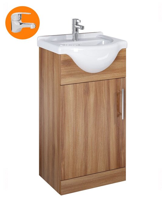 Sonas Belmont Walnut 45cm Vanity Unit Walnut