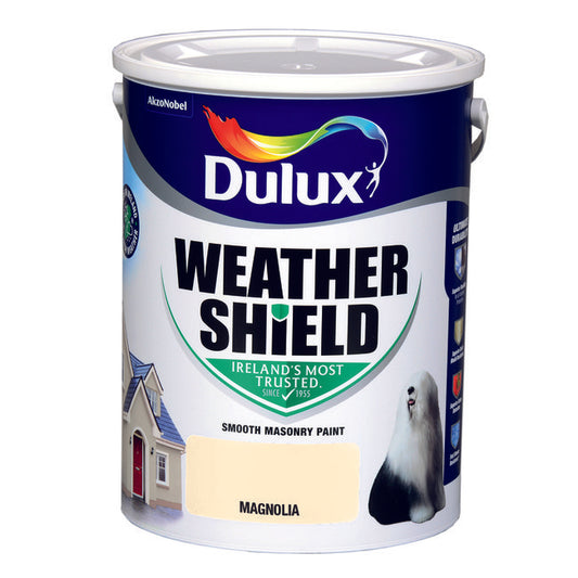 Dulux Weathershield Smooth Masonry Magnolia 5L