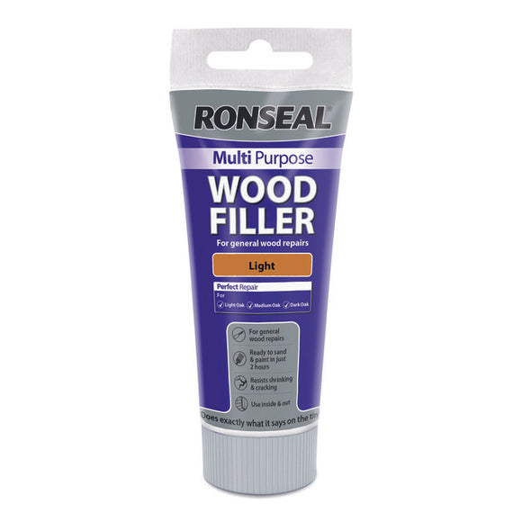 Ronseal Multi Purpose Wood Filler Tube 100g Light