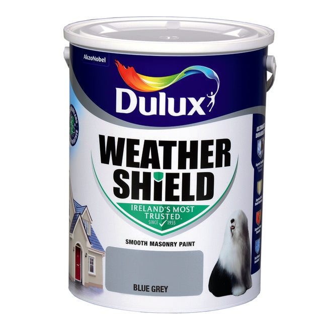 Dulux Weathershield Smooth Masonry Blue Grey 5L