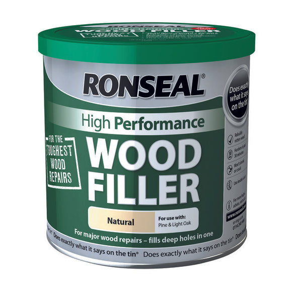 Ronseal High Performance Wood Filler 550g Natural