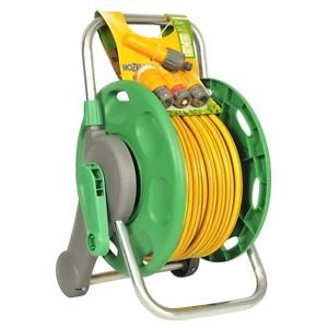 Hozelock 45m Reel 2-In-1 Plus 25M Hose & Fitting