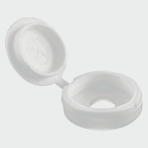 Timco Hinged Screw Caps - Small - White