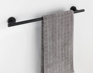 Wenko Bosio Matt Black Shower Towel Rail Uno