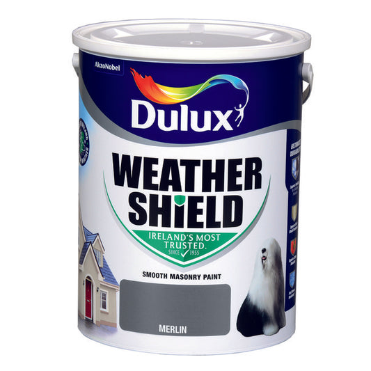 Dulux Weathershield Smooth Masonry Merlin 5L