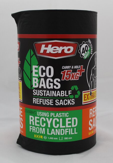 Hero Eco Refuse Sacks 40 bags