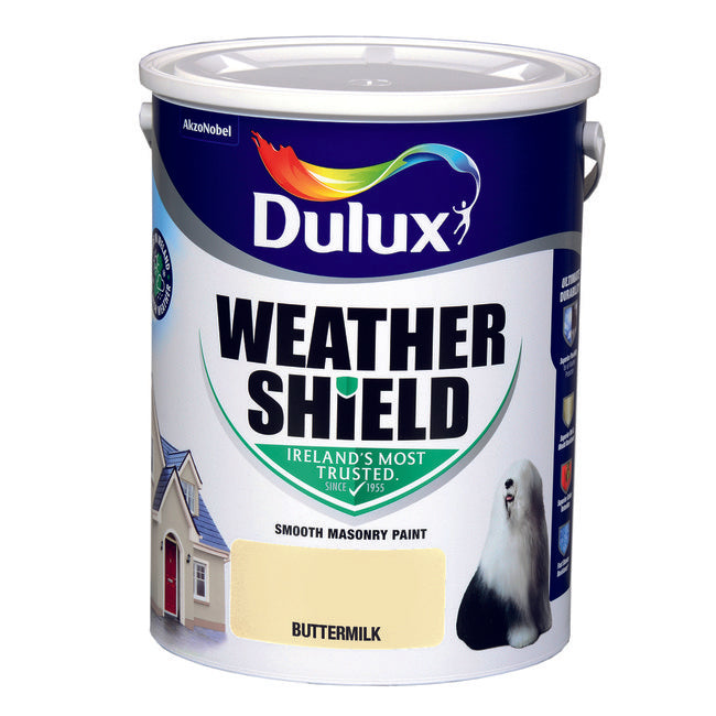 Dulux Weathershield Smooth Masonry Buttermilk 5L